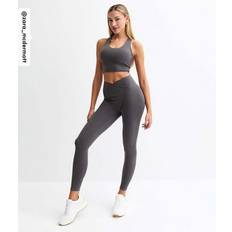 McDermott Stretch Crossover Waist Leggings - Dark Grey
