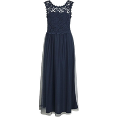 Vila Vilynnea Lace Maxi Dress - Total Eclipse
