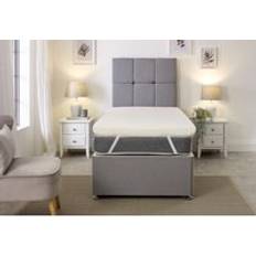 Textiles EXtreme comfort ltd Topper 3 Inch Deep Lush Single Mattress Cover White
