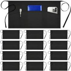 Aprons Shein 3 Pack Server Aprons With 3 Pockets 100% Cotton - Black
