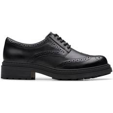 Clarks Black Derby Clarks Orinoco 3 Derby Black Leather Brogues - Black