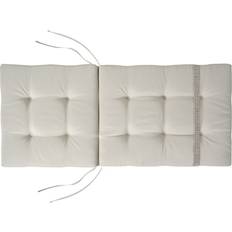 Textiles Beliani Set of 8 Outdoor Seat Back Pad Chair Cushions Beige