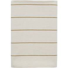 Södahl Line Dug Tablecloth Gold, White (220x140cm)