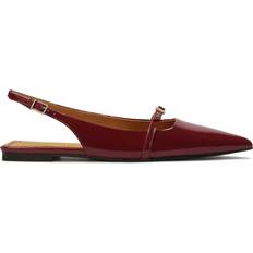 Slingback Ballerinasko Kazar Ballerinasko Patent Læderpumps - Brun