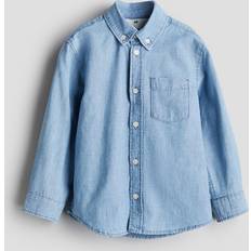 Pocket Shirts Children's Clothing H&M Boys Light Denim Blue Denim Shirt