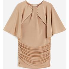 Flare - Women Blouses H&M Twisted Detail Top Ladies - Beige