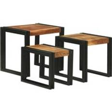 VidaXL Nesting Tables vidaXL Tables 3 pcs Solid Wood Acacia Nesting Table 3pcs