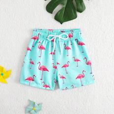 6-9M Swim Shorts Shein Baby Toddler Boys Flamingo Print Beach Shorts