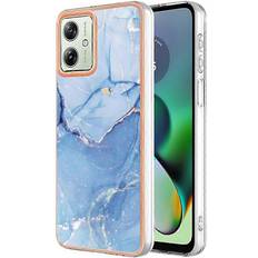 Veanxin Moto G54 5G Marble Electroplated Case