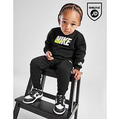 Nike Swoosh Fade Crew Tracksuit Infant - Black