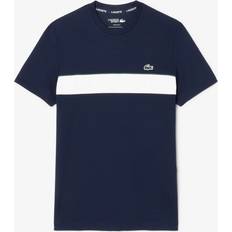 Blue - Tennis T-shirts Lacoste Reverse Croc Pique T-Shirt - Navy Blue/White