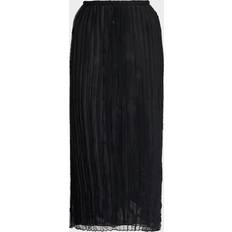 Toteme Kjolar Toteme Floral Pleated Tulle Midi Skirt - Black