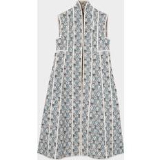 Loro Piana Vests Loro Piana Veneziano Silk Long Vest Deep Lagoon - Wat