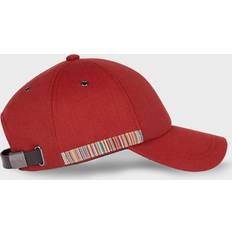 Stripes Caps Paul Smith Signature Stripe Trim Baseball Cap - Red