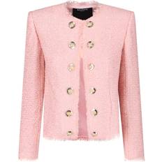 Balmain Outerwear Balmain Spencer Sequined Tweed Jacket - Pink
