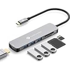 6 in 1 USB C Hub HDMI 4K Adapter