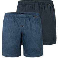 Schiesser Kalsonger Schiesser Boxer Basic Unterhosen 2er Pack - Blau