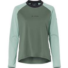 Grøn - Træningstøj Skjorter Vaude Loamer L S Shirt Cykeljersey Damer - Olivengrøn