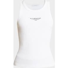Tank Tops Givenchy Logo Stamp Print Tank Top Large Cotton - Blanc