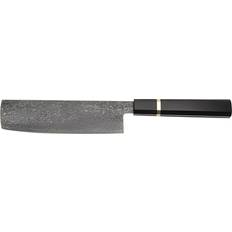 Katana Saya Smoke 18cm Damascus Nakiri Knife