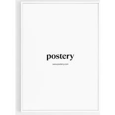 Postery Tavelram Aluminium Premium Aluminium Vit 50x70 Ram