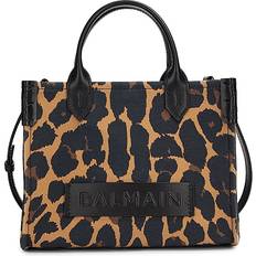 B-Army Leopard Printed Shopper Tote Bag - Noir Multi