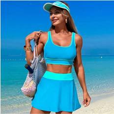 Blue Bikini Sets Vehhe Women's Sexy Quick Drying Push-Up Swimsuit Shorts - Sky Blue