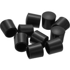 Plastic Door Hardware & Fittings Uxcell Door Stop Bumper Tips 10pcs Black