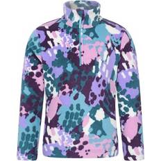 White Fleece Garments Mountain warehouse Endeavour Kids Fleece Jacket Warm Half Zip Anti Pill Jumper