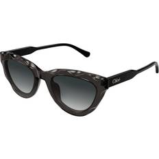 Chloé Woman Sunglasses Acetate Grey Cat Eye