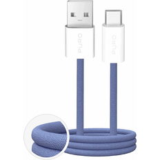 USB-A USB-C Kabel 1.5m Flätad Fabrik 2.0 10W