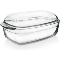 Orion Rektangulär Tåligt Glas Praktiskt Lock Ugnsform