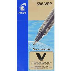 Blue Fineliners Pilot V Fineliner Liquid Ink 1.2 mm Tip Blue 12 pcs