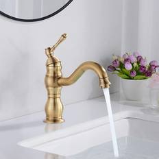 Rozin Antique Brass Bathroom Sink Tap