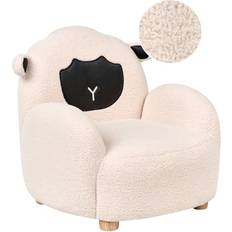 Armchairs Beliani Kids Armchair Sheep Upholstered Chair