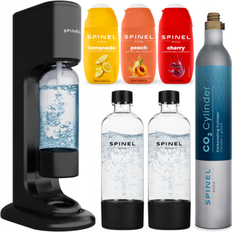 Soft Drink Makers Spinel Soda Bubbleon Water Carbonator Set 2x 3x