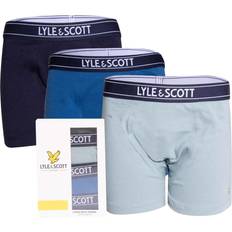 Lyle & Scott Boys Chadwick Boxer Shorts Light Blue/Blue/Navy
