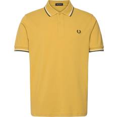 Fred Perry Yellow Polo Shirts Fred Perry M3600 Twin Tipped Polo Shirt -