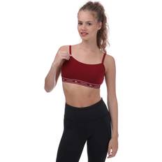 Lacoste BH:ar Lacoste Womens Ladies Bandeau Sports Bra - Burgundy