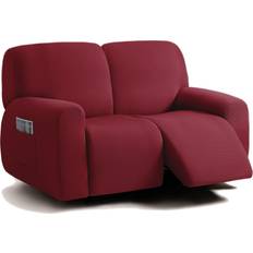 Jacquared Design Reclining Loveseat Slipcover 48 to 65 L