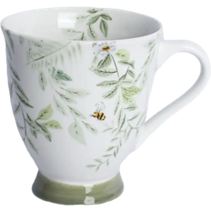 Dunelm Willow Trail Sage Porcelain Mug 40cl