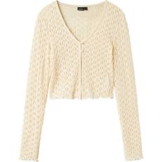 LMTD Ls Lace Short Cardigan - Yellow