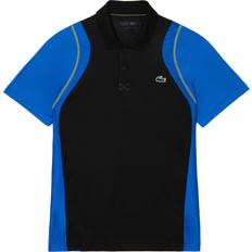 Lacoste Sportswear Garment Polo Shirts Lacoste Mens Recycled Polyester Tennis Shirt - Black/Blue