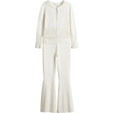 Polyamide Other Sets H&M Mädchen 2-teiliges Feinstrickset Weiß 9-10Y