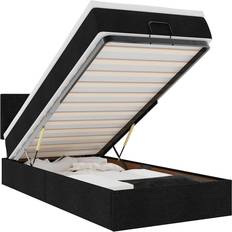 vidaXL Ottoman Black Frame Bed 90x200cm