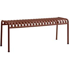 Steel Garden Benches Hay Palissade 120cm - Iron Red Garden Bench
