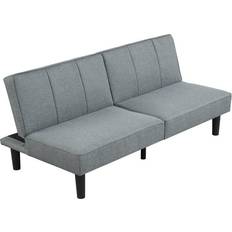 Mainstays Studio Futon Grey Sofa 66" 2 Seater