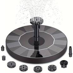 Temu Solar Fountain Pump 8 Nozzle Outdoor