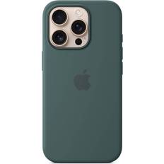 Apple Silicone Case with MagSafe for iPhone 16 Pro Lake Green
