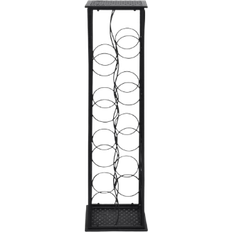 vidaXL 240941 Black Wine Rack 23.5x100cm